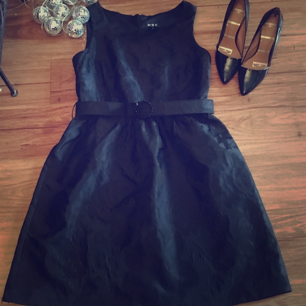 Beautiful Floral Little Black Dress